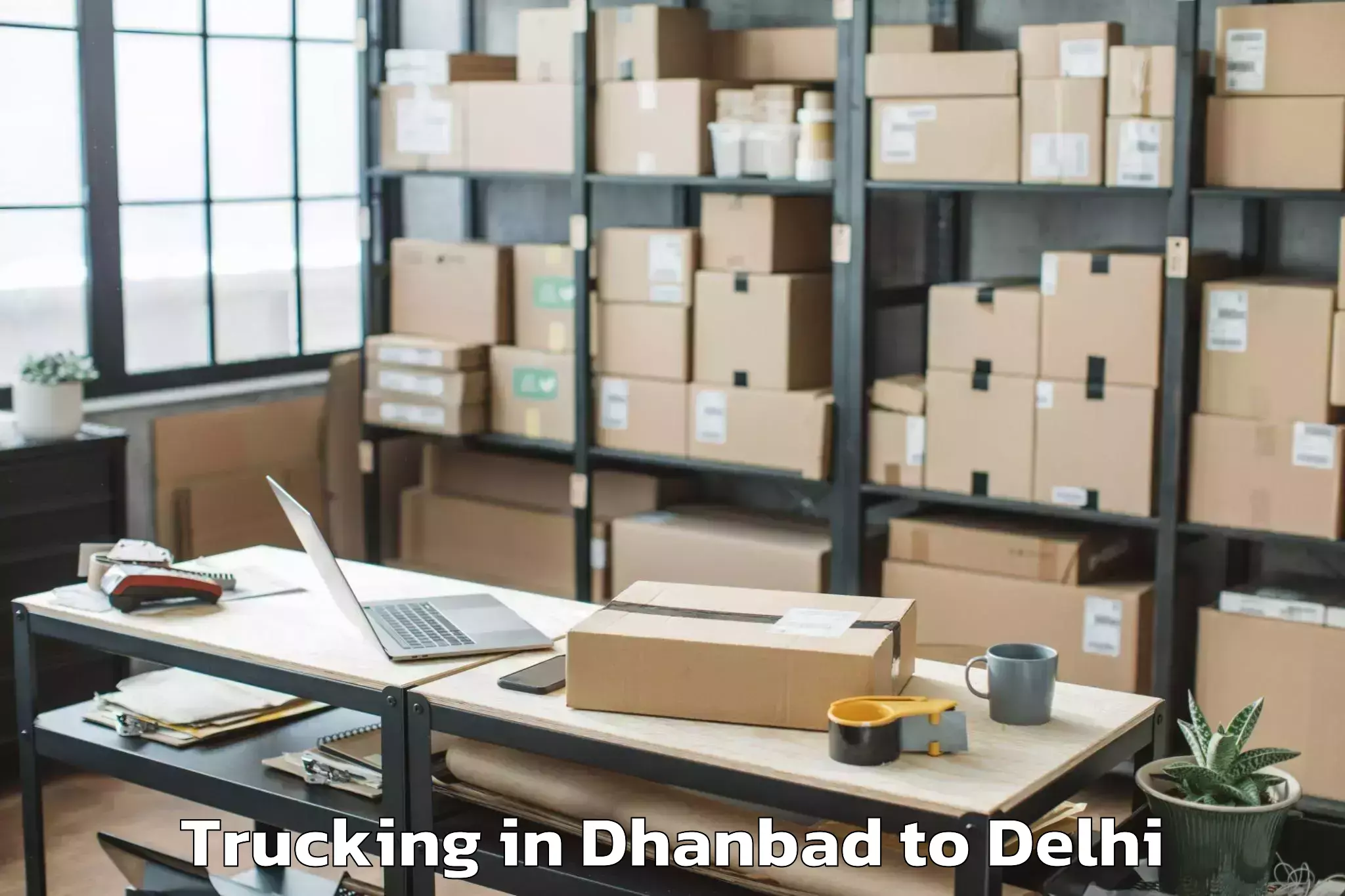 Dhanbad to Sansad Marg Trucking Booking